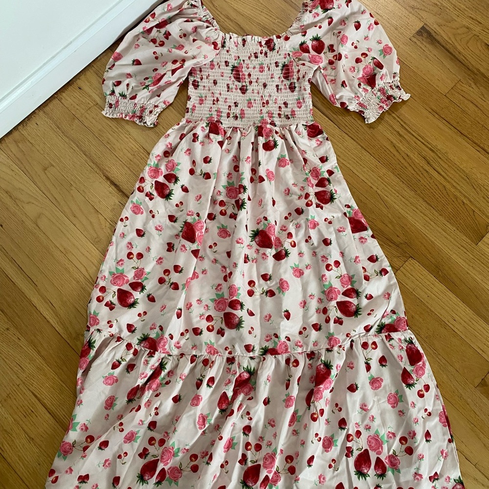 Floral print midi dress